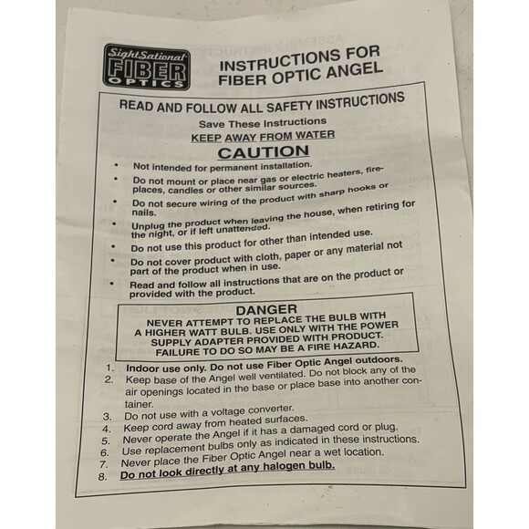 Angel Fiber Optic Tree Top Table Piece Porcelain Color Changing 14” Christmas - Picture 4 of 15